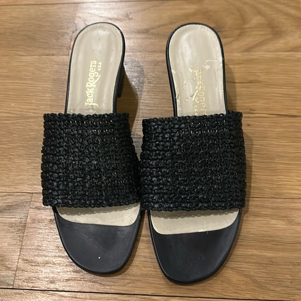 Jack Rogers black sandals